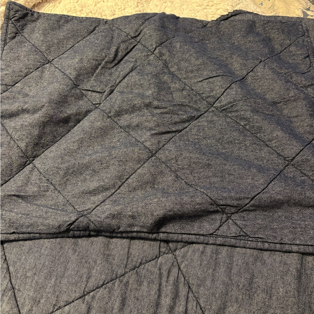 Pottery Barn Kids Denim and Sherpa Comforter/Sham - Picture 3 of 8